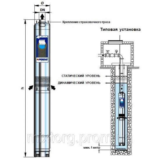 Насос PEDROLLO 4 BLOCK 2/7 глибинний, заглибний