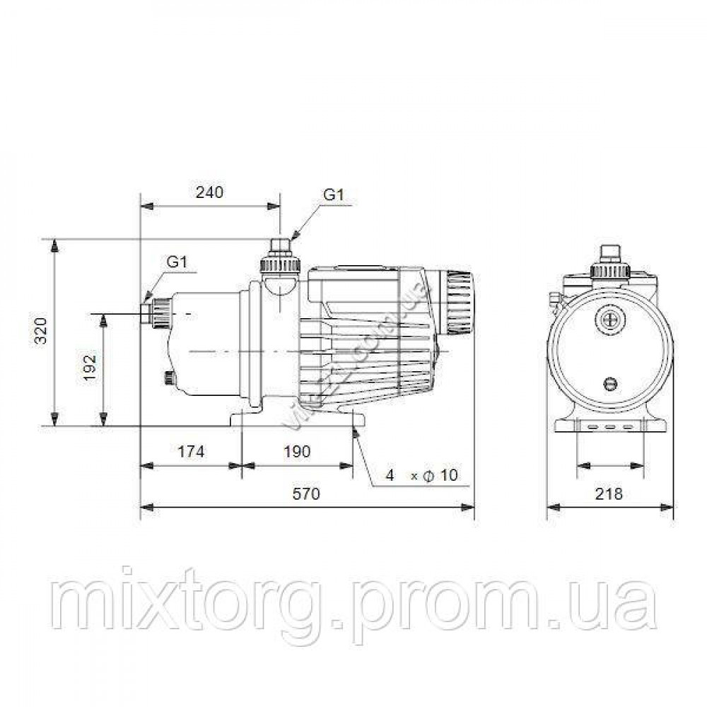 Побутова насосна станція MQ 3-35 Grundfos (Грундфос) оригінал