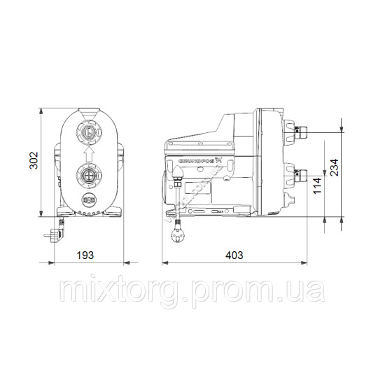 Насосна установка NEW Grundfos Scala2 3-45 (Грундфос) оригінал