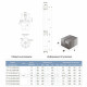 Насос відцентровий свердловинний 0.25 кВт H 33 (27)м Q 80(50)л/хв Ø Ø Ø 9QUATICA (DONGYIN) (777111)