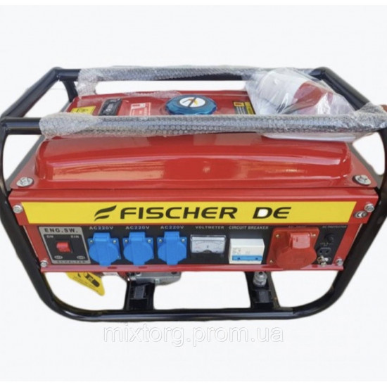 Генератор Fischer 3-фазний 3 кВт бензиновий в кожухе