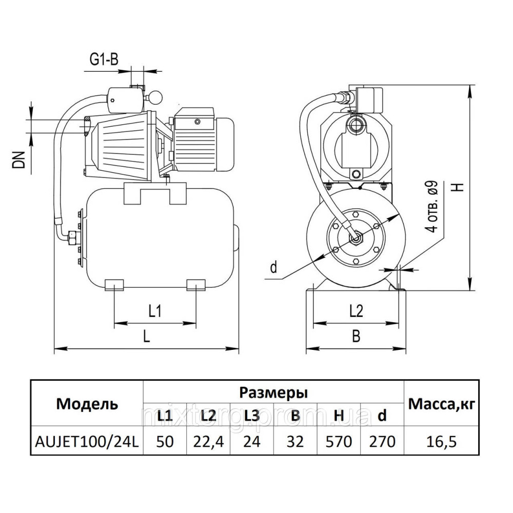 Насосна станція AUJET 100/24L 