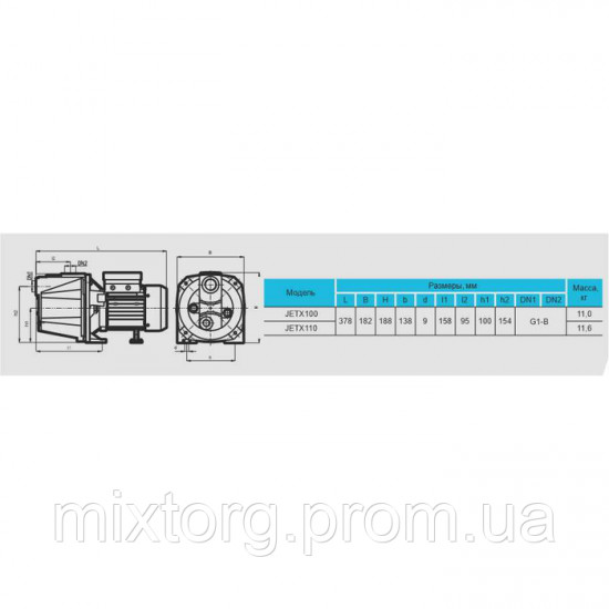 Поверхневий насос JETX100 