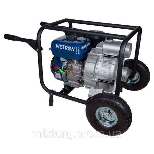 Мотопомпа 7.5 к.с. Hmax 26м Qmax 60м³/ч (4-х тактний) для брудної води WM80W WETRON (772557)