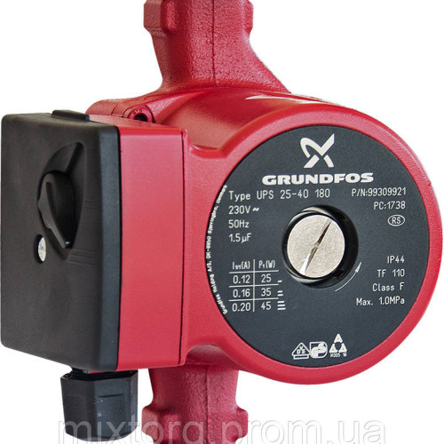 Циркуляційний насос Grundfos UPS 25-40 180 ОРИГИНАЛ ДАННЯ! 5 ЛІТ ГАРАНТІЇ!