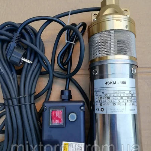 Глибокий насос Євроаква 4SKM-150, напір 98м